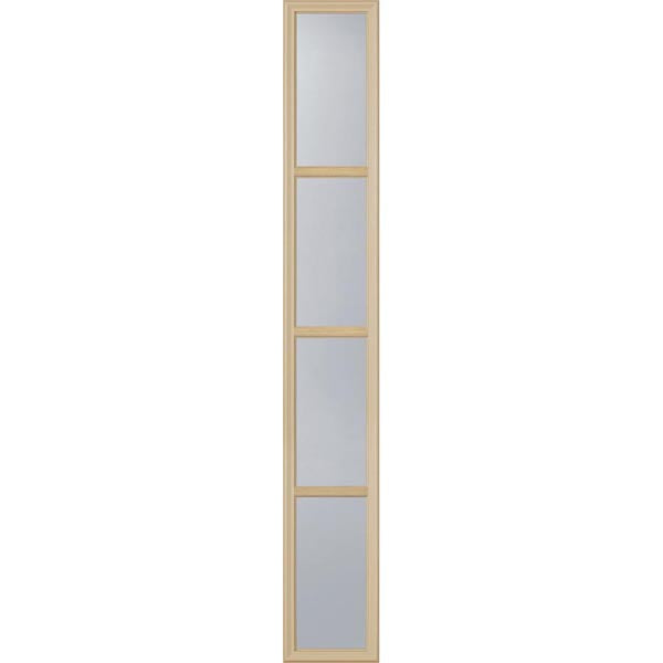 ODL Clear Low-E Door Glass - 4 Light - 7/8 Simulated Divided Light - 10" x 66" Frame Kit