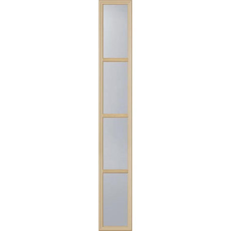 ODL Clear Low-E Door Glass - 4 Light - 7/8 Simulated Divided Light - 10" x 66" Frame Kit