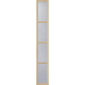 ODL Clear Low-E Door Glass - 4 Light - 7/8 Simulated Divided Light - 10" x 66" Frame Kit