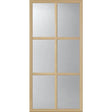 ODL Clear Low-E Door Glass - 6 Light - 7/8 Simulated Divided Light - 24" x 50" Frame Kit