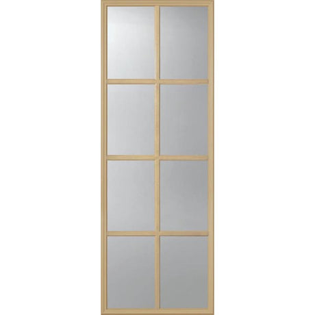 ODL Clear Low-E Door Glass - 8 Light - 7/8 Simulated Divided Light - 24" x 66" Frame Kit