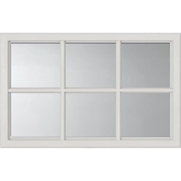 ODL Clear Low-E Door Glass - 6 Light - 1/2 Simulated Divided Light - 27" x 17.25" Craftsman Frame Kit