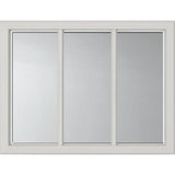 ODL Clear Low-E Door Glass - 3 Light - 1/2 Simulated Divided Light - 23.313" x 17.938" Craftsman Frame Kit