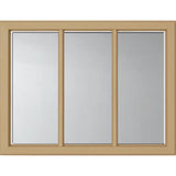 ODL Clear Low-E Door Glass - 3 Light - 1/2 Simulated Divided Light - 23.313" x 17.938" Craftsman Frame Kit