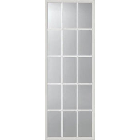 ODL Clear Low-E Door Glass - 15 Light External Grille - 24" x 66" Frame Kit