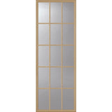 ODL Clear Low-E Door Glass - 15 Light External Grille - 22" x 66" Frame Kit