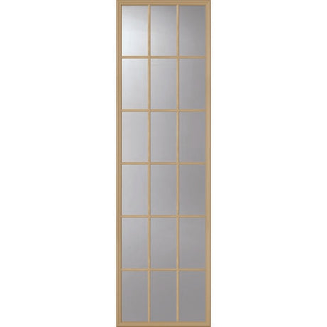 ODL Clear Low-E Door Glass - 18 Light External Grille - 24" x 82" Frame Kit