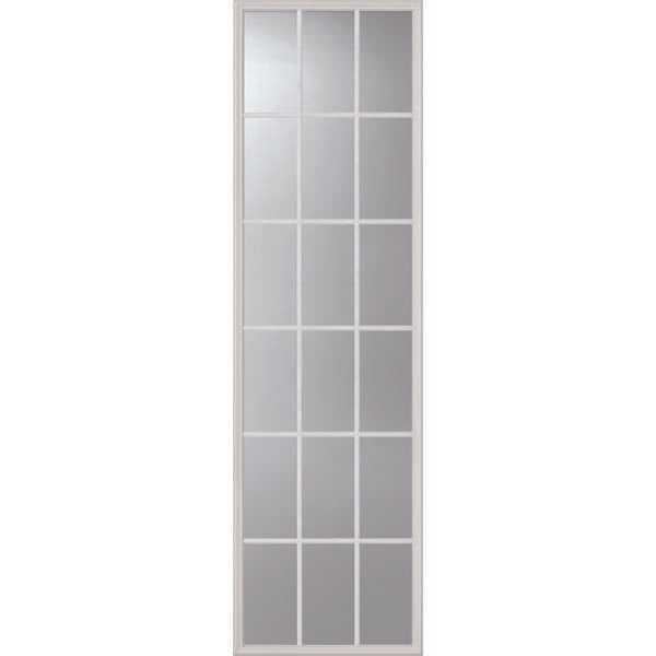 ODL Clear Low-E Door Glass - 18 Light External Grille - 24" x 82" Frame Kit