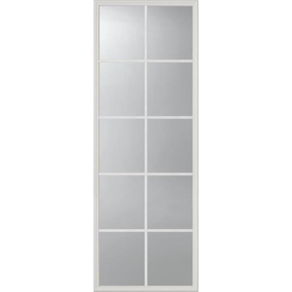 ODL Clear Low-E Door Glass - 10 Light External Grille - 24" x 66" Frame Kit