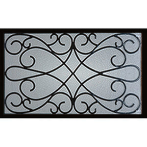 Western Reflections Wyngate Door Glass - 23.313" x 17.938" Craftsman Frame Kit