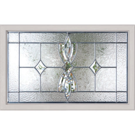 Western Reflections Laurel Door Glass - 23.313" x 17.938" Craftsman Frame Kit