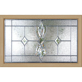 Western Reflections Laurel Door Glass - 23.313" x 17.938" Craftsman Frame Kit