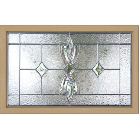 Western Reflections Laurel Door Glass - 23.313" x 17.938" Craftsman Frame Kit