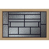 Western Reflections Pembrook Door Glass - 23.313" x 17.938" Craftsman Frame Kit