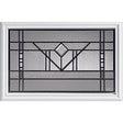 Western Reflections Riverwood Door Glass - 23.313" x 17.938" Craftsman Frame Kit