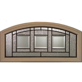 Western Reflections Vintage Craftsman Door Glass - 24" x 12" Frame Kit
