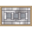 Western Reflections Vintage Craftsman Door Glass - 23.313" x 17.938" Craftsman Frame Kit