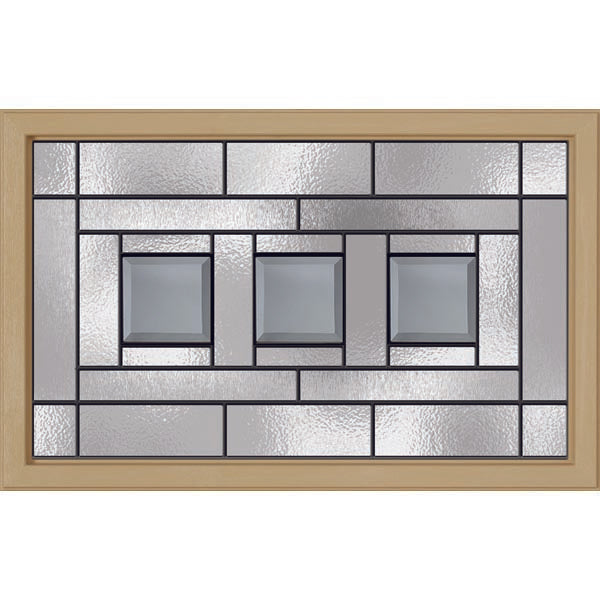 Western Reflections Vintage Craftsman Door Glass - 23.313" x 17.938" Craftsman Frame Kit