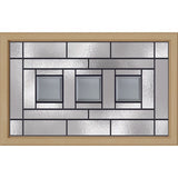 Western Reflections Vintage Craftsman Door Glass - 23.313" x 17.938" Craftsman Frame Kit