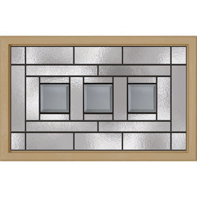 Western Reflections Vintage Craftsman Door Glass - 23.313" x 17.938" Craftsman Frame Kit