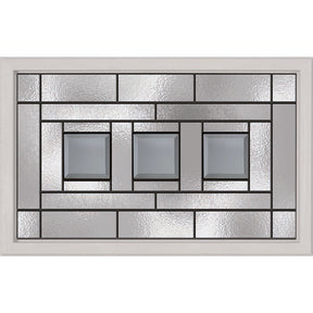 Western Reflections Vintage Craftsman Door Glass - 27" x 17.25" Craftsman Frame Kit