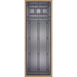 Western Reflections Vintage Craftsman Door Glass - 24" x 66" Frame Kit