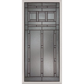 Western Reflections Vintage Craftsman Door Glass - 24" x 50" Frame Kit
