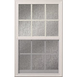 ODL Venting Low-E Door Glass - 12 Light Internal Grill - Textured Rain - 24" x 38" Frame Kit