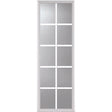 ODL Impact Resistant 10 Light - 5/8 Internal Grille Low-E Door Glass - 22" x 66" Frame Kit