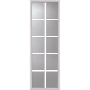 ODL Impact Resistant 10 Light - 5/8 Internal Grille Low-E Door Glass - 22" x 66" Frame Kit