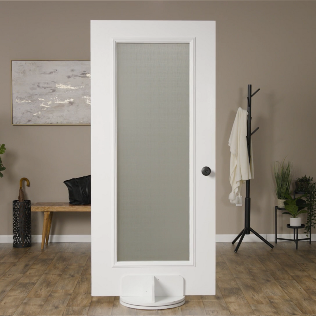 ODL Impact Resistant Low-E Door Glass - Linen - 10" x 82" Frame Kit