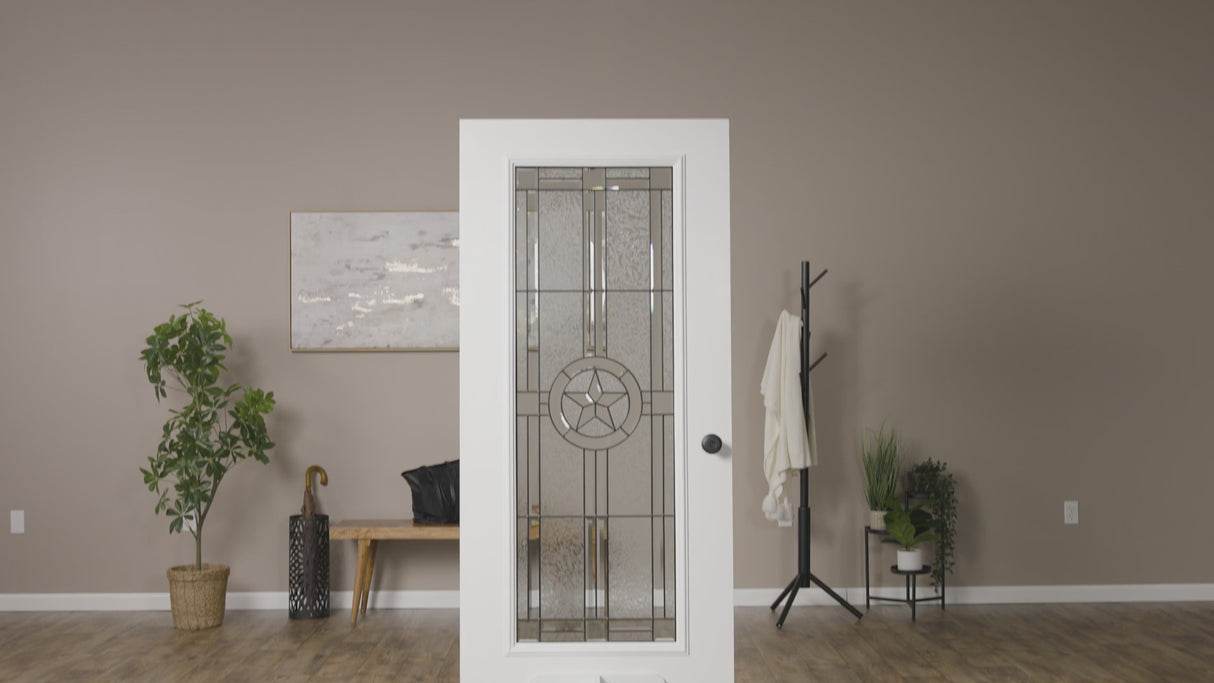 ODL Elegant Star Door Glass - 10" x 82" Frame Kit