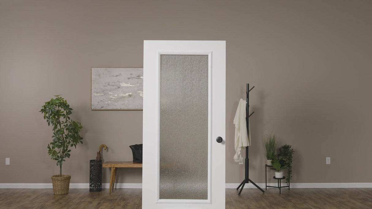 ODL Venting Low-E Door Glass - Textured Rain - 24" x 38" Frame Kit